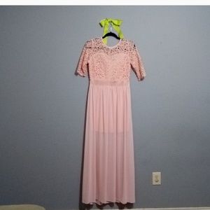 Beautiful Pink Mother of the Bride Dress